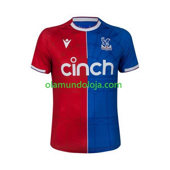 Camisola Crystal Palace Homem Equipamento Primeiro 2023-2024 Manga Curta